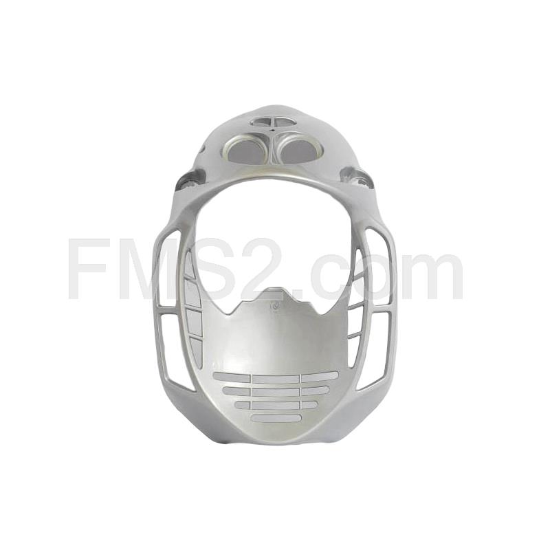 Scudo anteriore F12 argento lucido (Malaguti), ricambio 06608587