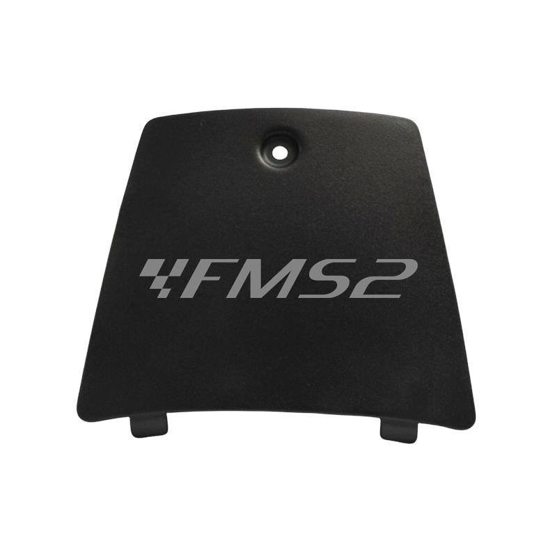 Coperchio ispezione marmitta carena posteriore di colore nero glitterato per scooter Malaguti phantom F12 prodotti fino al 2006, ricambio 07118603