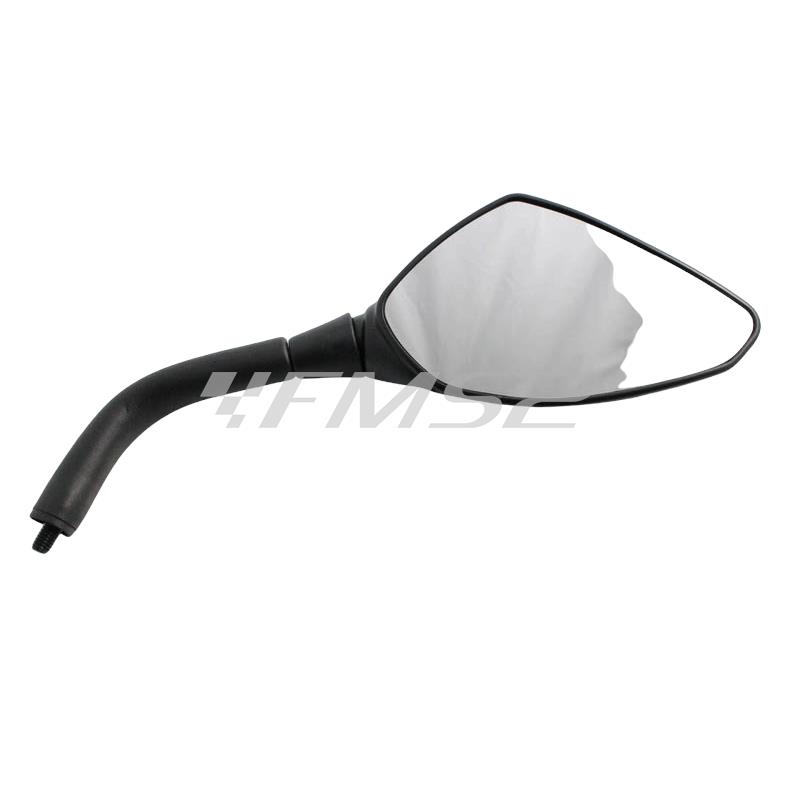 Specchietto retrovisore destro colore nero F12 R (Malaguti), ricambio 08805303