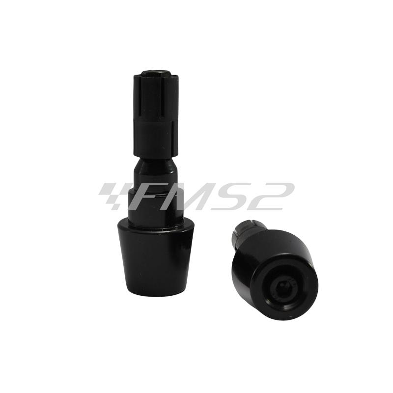 Stabilizzatore, contrappeso, bilanciere conico per manubrio diametro 29 mm di colore nero con espander con vite per maxi scooter Malaguti , ricambio 16300203