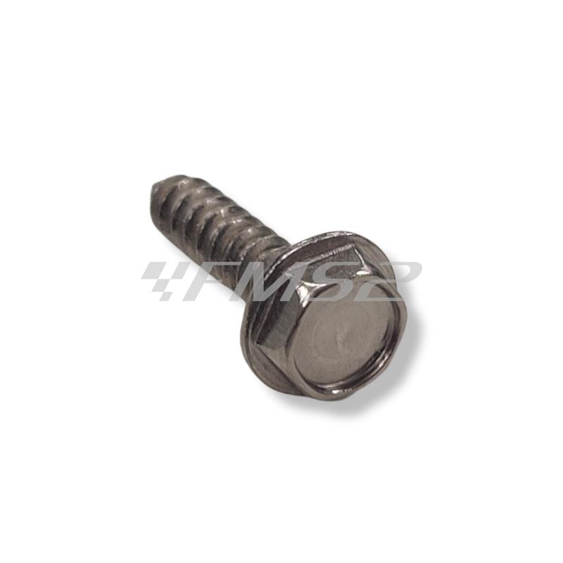 Vite autofilettante esagonale 3.9x15.7 inox zincato nera (Malaguti), ricambio 18407115