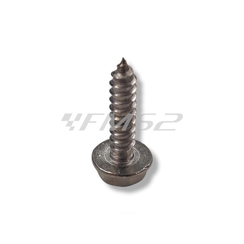 Vite autofilettante esagonale 3.9x15.7 inox zincato nera (Malaguti), ricambio 18407115