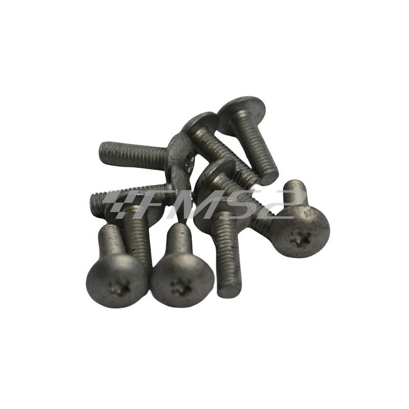 Vite testa bombata larga impronta Torx T25 6 x 20 (Malaguti), ricambio 18435700