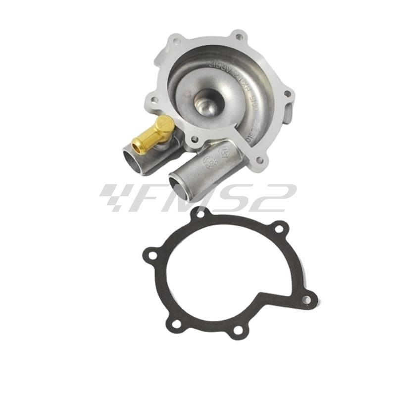 Coperchio girante pompa acqua in alluminio completo di guarnizione per motori Maxi scooter Piaggio 500 cc 4 tempi raffreddati a liquido, ricambio 46003700