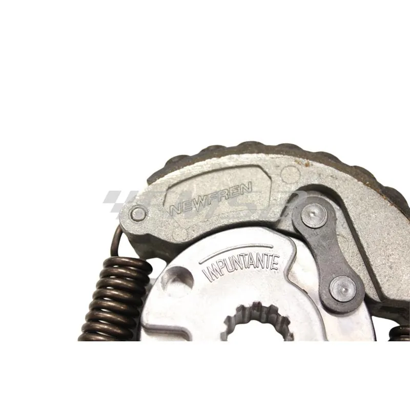 Girante frizione completa Newfren con innesto centrale rigato per motori Morini S6 mini cross Malaguti Grizzly prodotti dal 2001 in poi, ricambio 61112500
