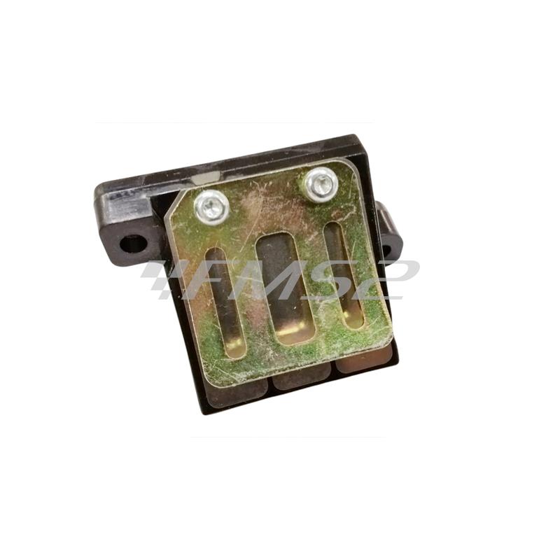 Valvola pacco lamellare completa originale Malaguti per scooter cr1 crosser 50 e minicross Grizzly, ricambio 62013300