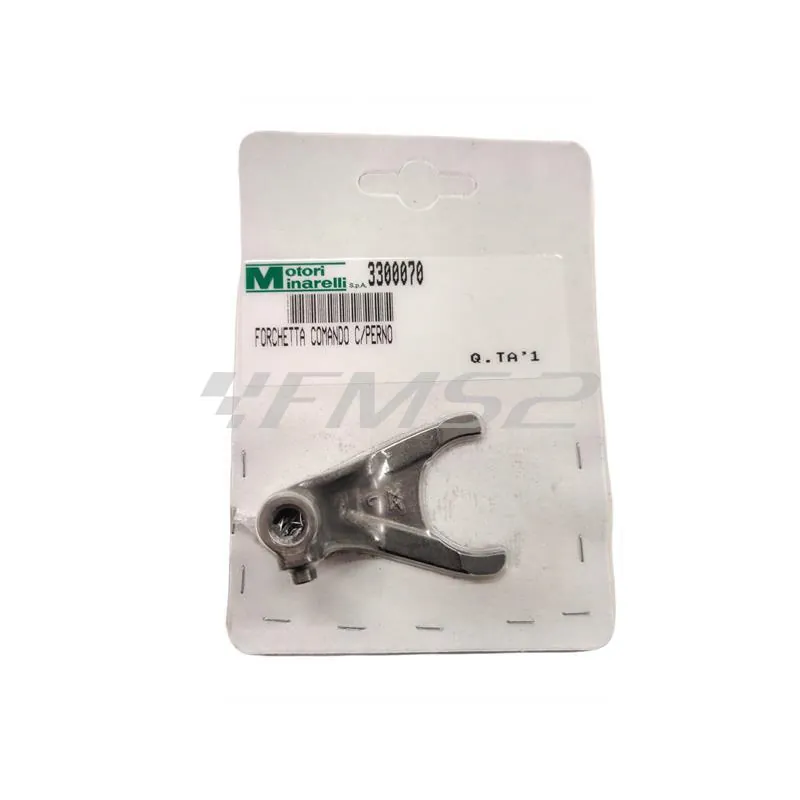 Forchetta 2 cambio motore AM6 completa di perno cromato originale Malaguti, ricambio 73301200