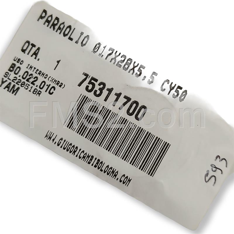 Paraolio -17x28x5.5 cy50 (Malaguti), ricambio 75311700