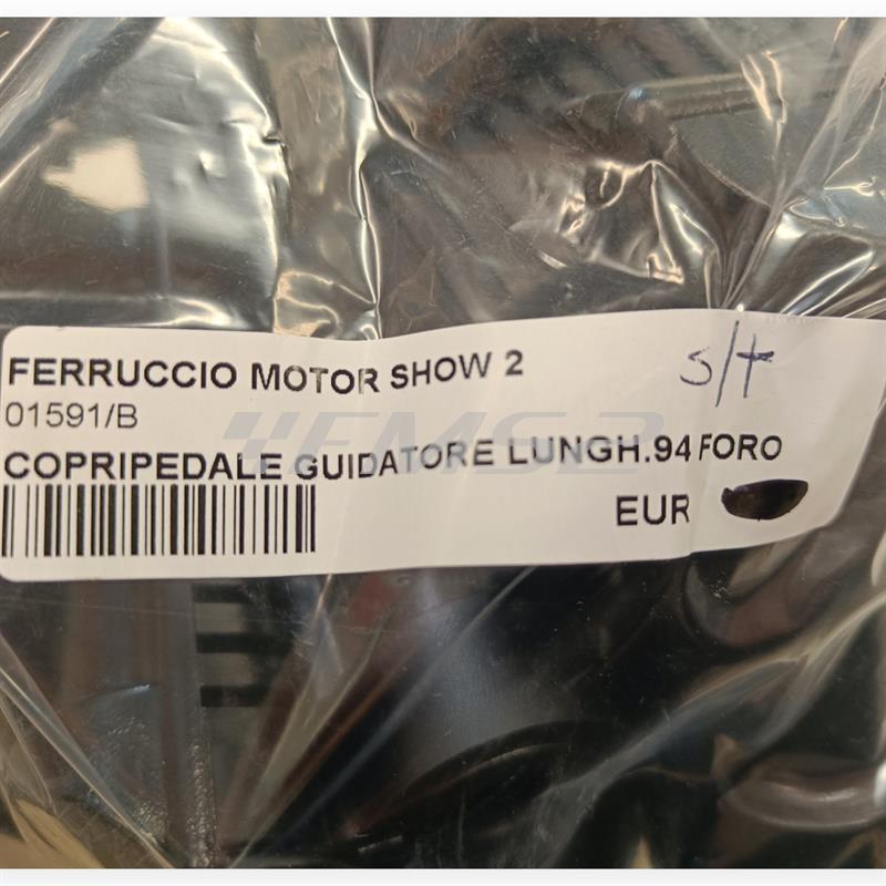 Copripedale guidatore lungh.94 foro ciec, ricambio 01591/B