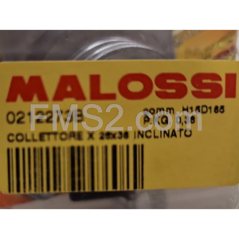 Collettore aspirazione Malossi diametro 26x35 mm inclinato in alluminio per motori Minarelli AM6, ricambio 0212273B
