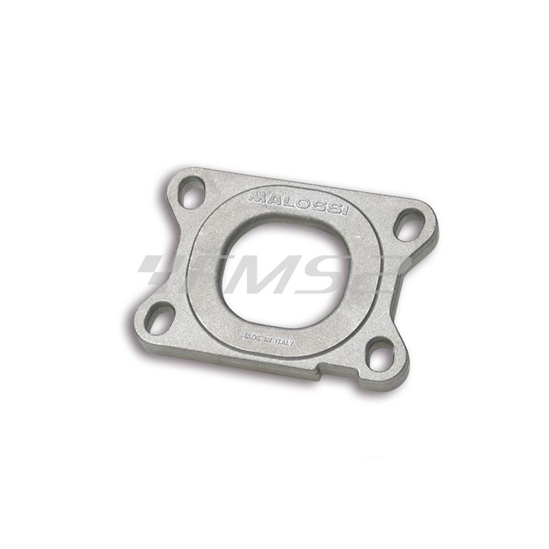 Flangia Collettore girevole Malossi mhr in alluminio per utilizzare il manicotto in gomma con diametro condotto 21 e 28 mm e utilizzando carburatori dell'orto PHBG oppure VHST oppure PWK, ricambio 0713233B