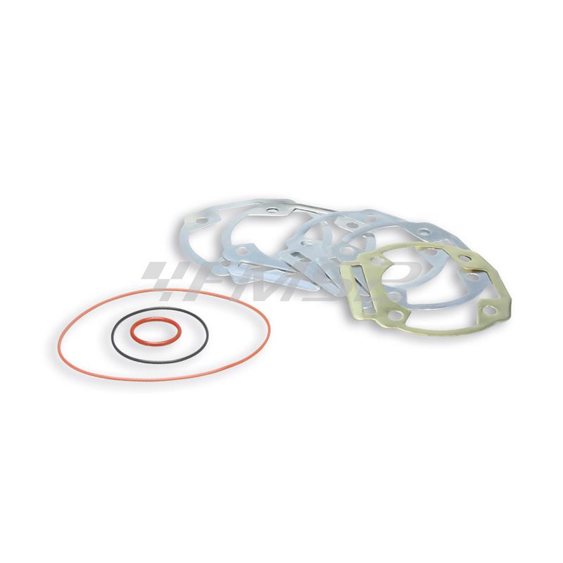 Busta guarnizioni smeriglio Malossi completa di guarnizioni base multispessore per gruppo termico Malossi diametro 50 mm montato sui motori Derbi, Aprilia D50B0, D50B1, D50B2, ricambio 1113013B
