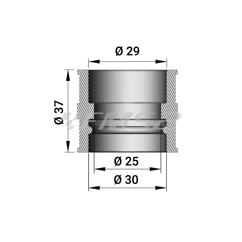 Manicotto collettore aspirazione phbl Malossi, ricambio 134579B