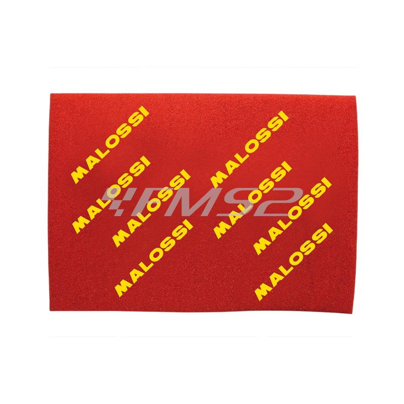 Foglio spugna Malossi double red a doppia densità con formato A3 e dimensioni 40x30 cm con spessore 16 mm per costruirsi il filtro aria personalizzato, ricambio 1413965