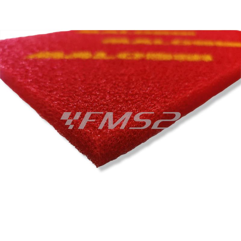 Foglio spugna Red Sponge Malossi mono strato con dimensione 20 x 30 cm e spessore 15 mm per applicazioni varie, ricambio 1417228