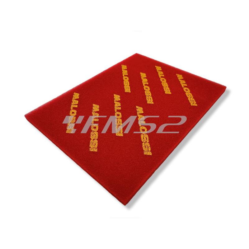 Foglio a3 spugna Red Sponge Malossi mono strato con dimensione 40 x 30 cm e spessore 15 mm per applicazioni varie, ricambio 1417229