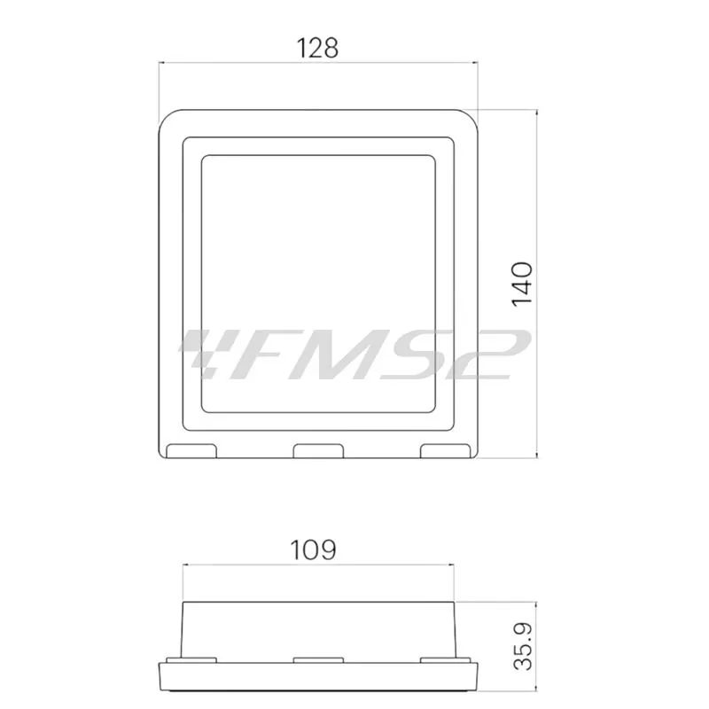 Filtro aria W BOX MHR Malossi 1419312B per air box – Ricambio ad alte prestazioni compatibile per Yamaha T-Max 560 prodotti dal 2020 in poi 
