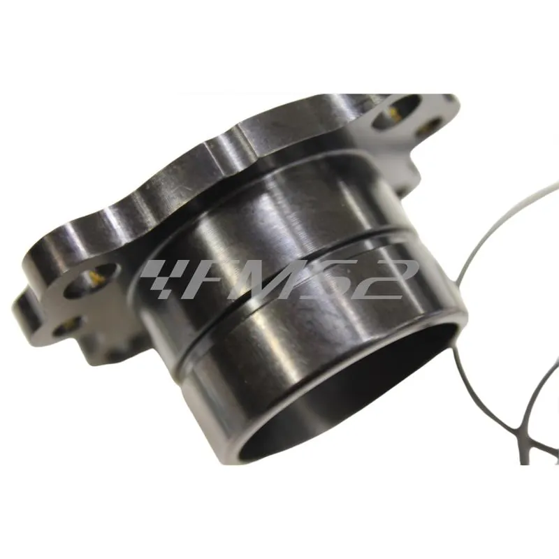 1515215B Raccordo collettore di scarico Malossi con fissaggio a 4 viti per gruppo termico Malossi MHR Team 2 e Testa Rossa flangiato con diametro 47,6 mm