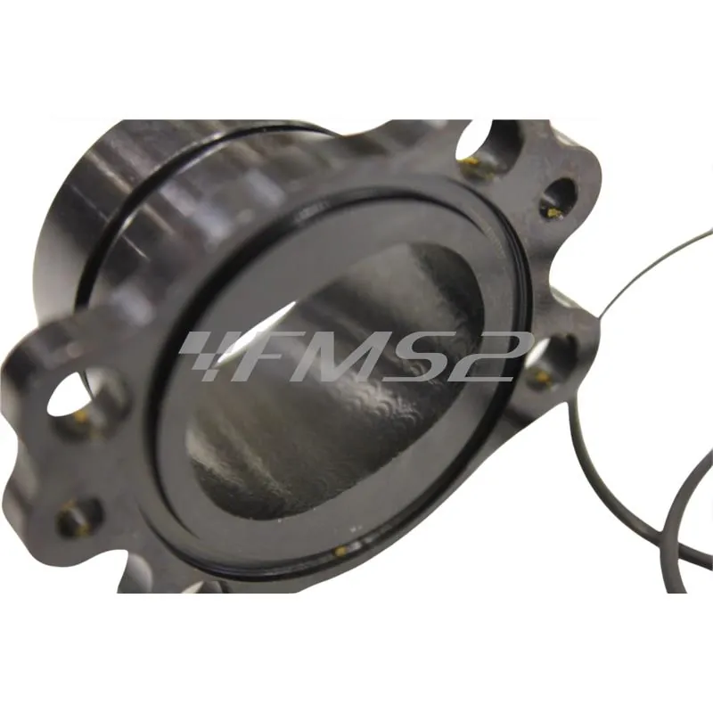 1515215B Raccordo collettore di scarico Malossi con fissaggio a 4 viti per gruppo termico Malossi MHR Team 2 e Testa Rossa flangiato con diametro 47,6 mm