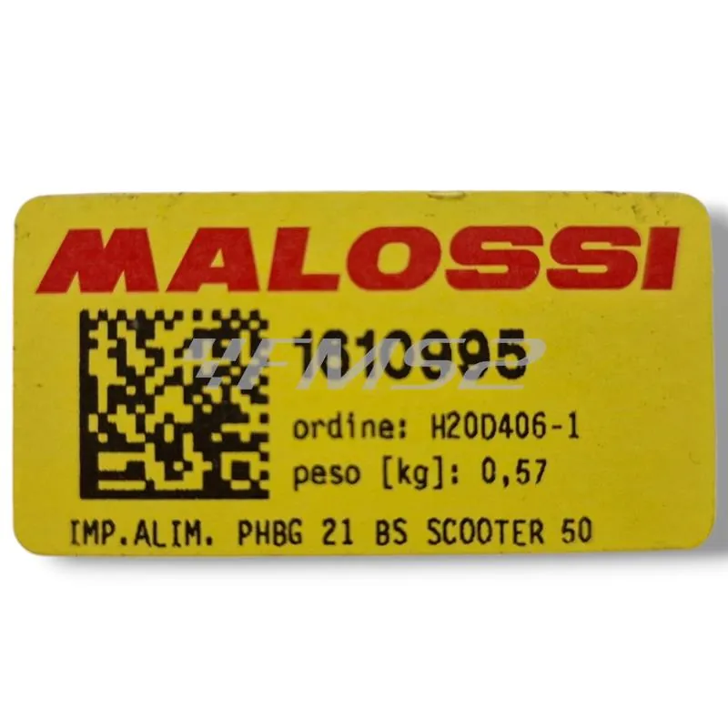 Impianto alimentazione phbg 21 bs scooter 50 Malossi, ricambio 1610995