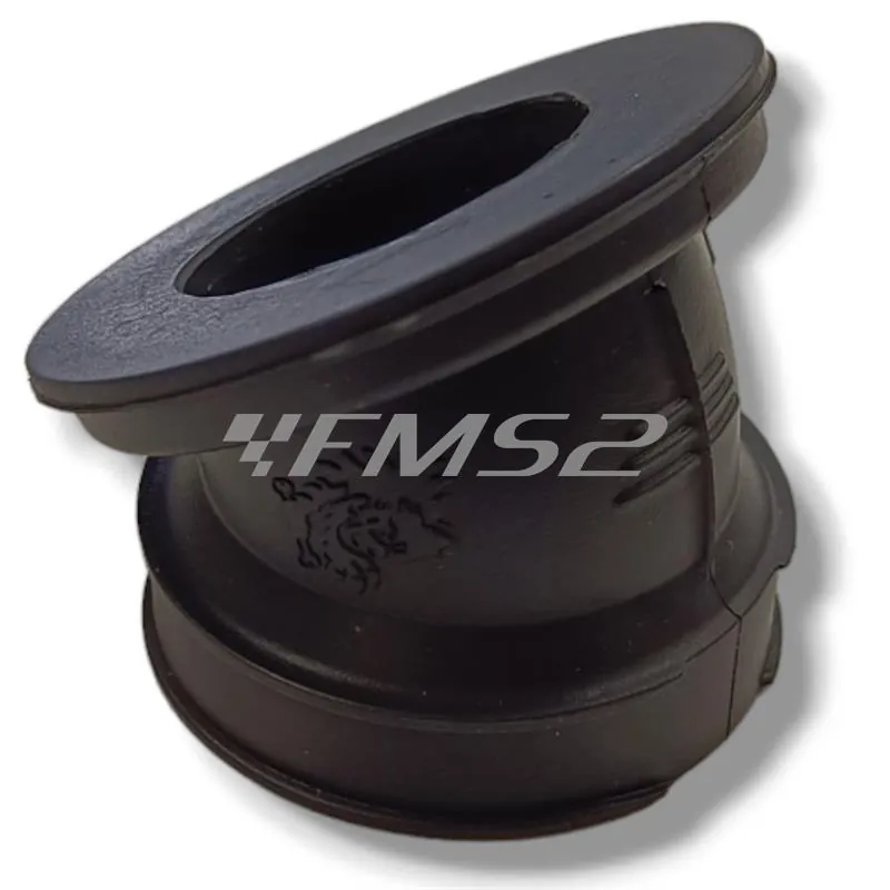 Collettore Malossi X360 Bonneville completo di basetta in alluminio per carburatori diametro 32 e 34 con montaggio su carter Malossi C-One e RC-One Piaggio e Minarelli, ricambio 2017669