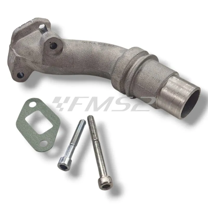Complessivo collettore aspirazione Malossi non lamellare Piaggio Vespa PK per carburatori PHBL 24 femmina e attacco a 2 fori ex 024956B, ricambio 2018772