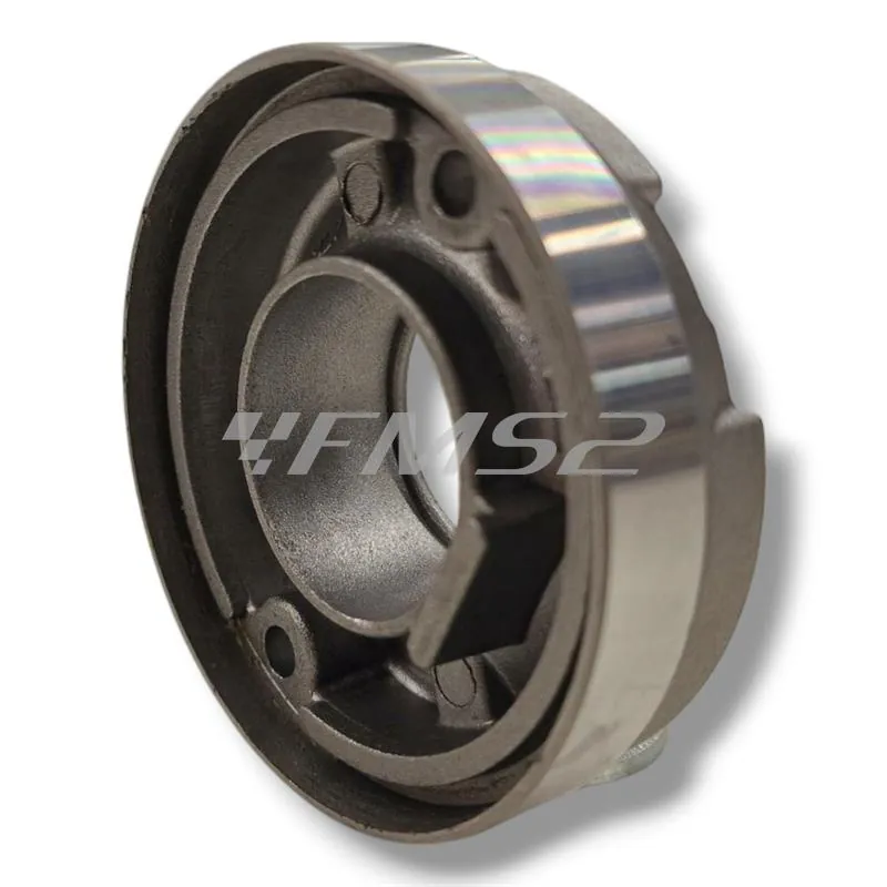 Fondello posteriore in alluminio per silenziatore diametro 60 mm Malossi lato uscita beccuccio scarico completo di O-Ring viton verde e viti di fissaggio M5x25 mm, ricambio 2519783