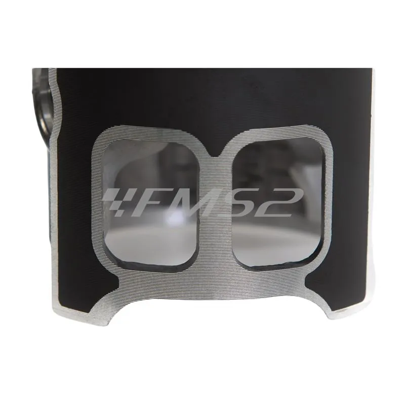 3116349 Gruppo termico Malossi MHR in alluminio con diametro 68,5 mm CVF2 e spinotto da 16 mm e corsa 57 mm completo di testa per Piaggio Vespa Cosa 1 e 2 200 cc, P200E, e PX200E tutte le versioni 200 cc