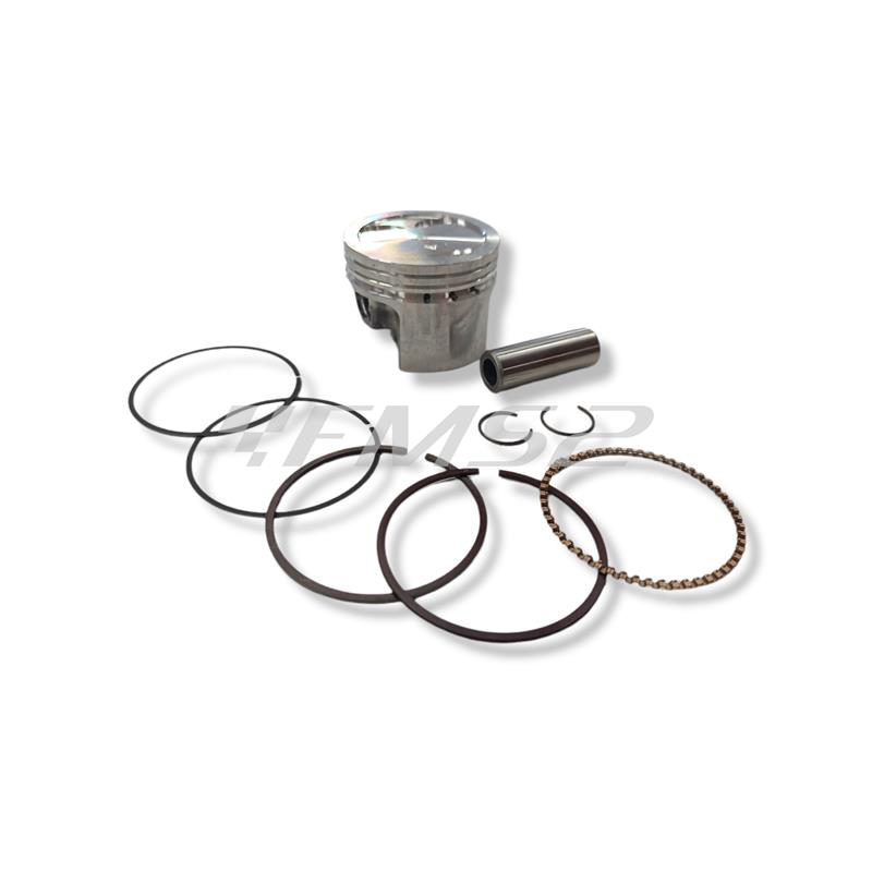 Cilindro Malossi in alluminio con diametro 49 mm e spinotto 13 mm per motori Piaggio scooter 4 tempi raffreddati ad aria, ricambio 3117771