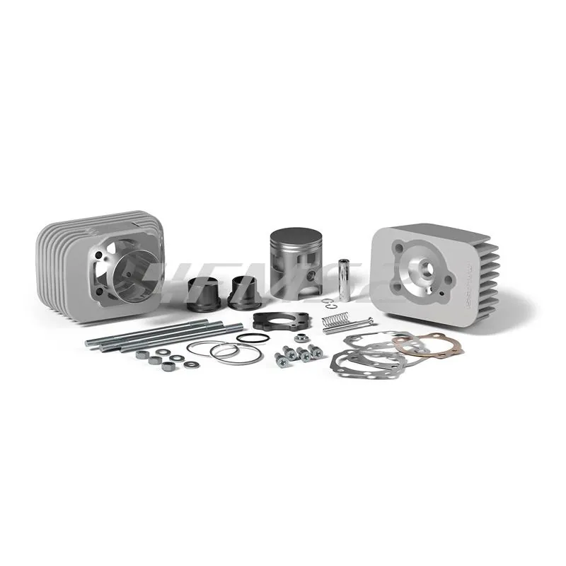 Gruppo termico Malossi Big D.E.P.S. 3 Mhr in alluminio con diametro 47 mm e spinotto da 10 mm per ciclomotori Piaggio Ciao, Ciao Px,  ricambio 3118050