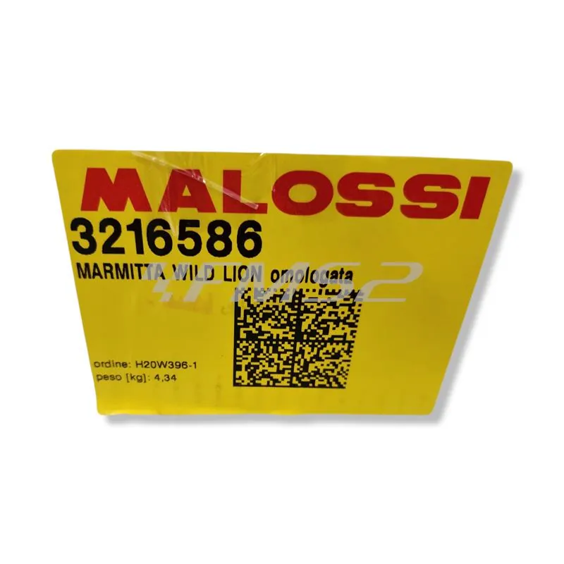 3216586 Marmitta Malossi  wild lion omologata per booster ricambio 3216586