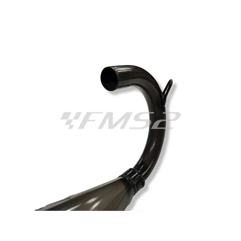 Marmitta racing Malossi MHR Team 3 specifica per gruppi termici Malossi 47,6 mm con collettore flangiato 4 bulloni Minarelli orizzontale liquido, ricambio 3216832