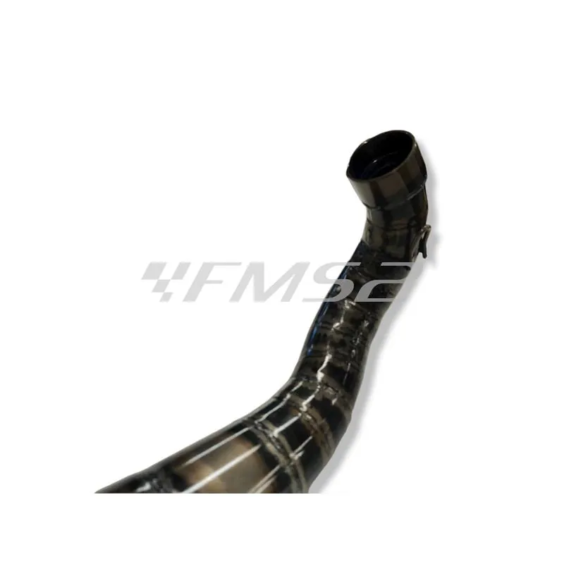 Marmitta racing Malossi MHR Team 3 specifica per gruppi termici Malossi 47,6 mm con collettore flangiato 4 bulloni Minarelli orizzontale liquido, ricambio 3216832