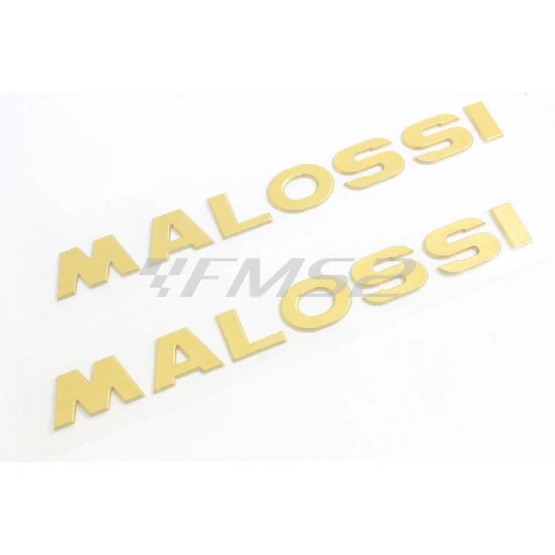 Adesivo Malossi - 3d -di colore gold lunghezza cm 21, ricambio 3313735G0