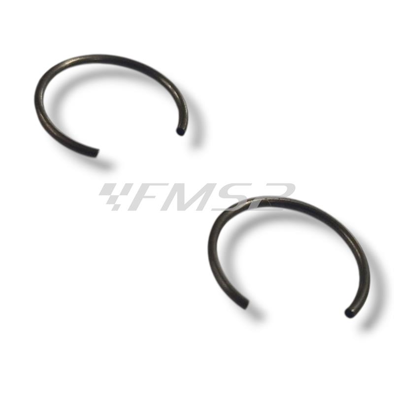 Pistone Malossi MHR selezione 0 con diametro 40,3 mm e spinotto 12 mm mono fascia rettangolare cromata per gruppi termici Malossi in alluminio Minarelli AM6, ricambio 3412203