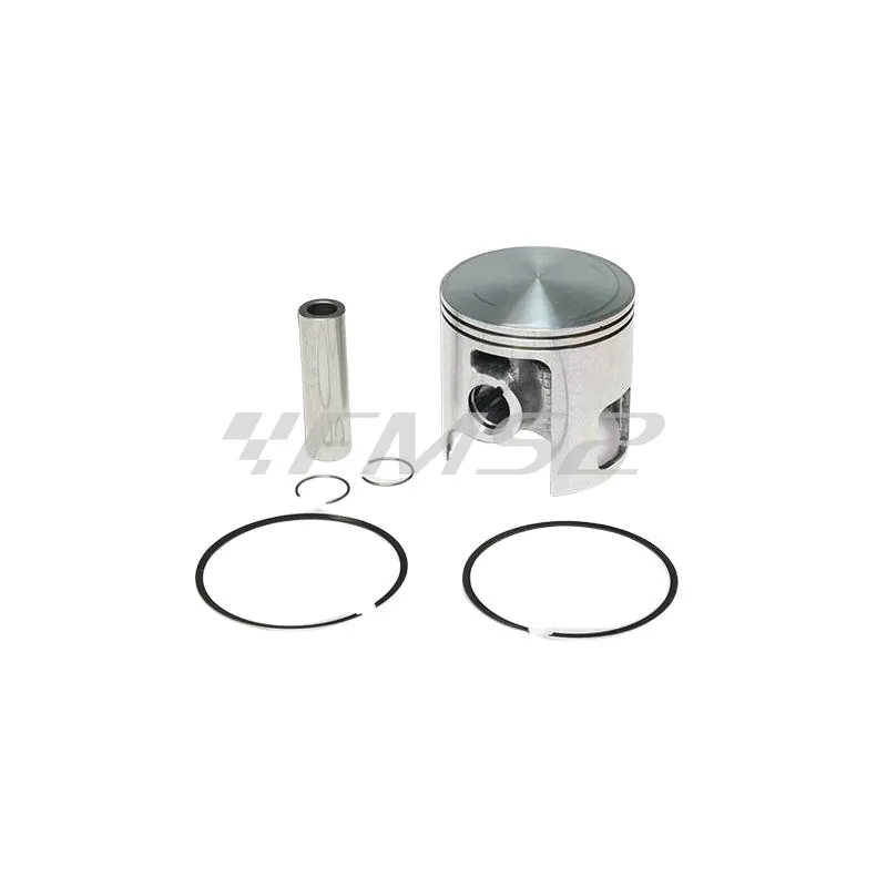 Pistone Malossi diametro 65 mm selezione 0 con spinotto 16 mm bifascia cromata per gruppo termico Malossi Vespa T5, ricambio 346703