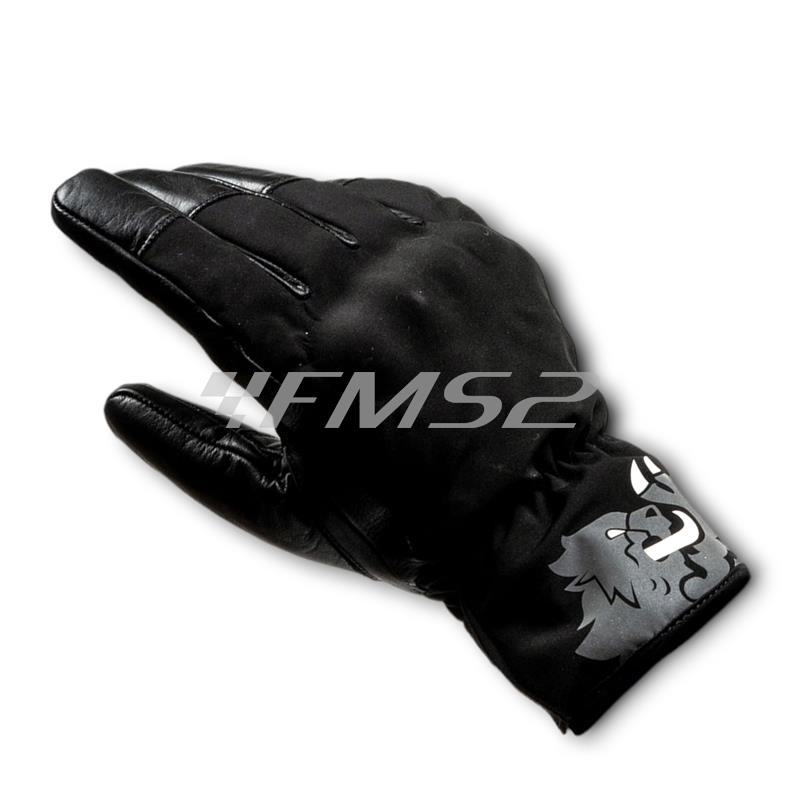 Guanti invernali Malossi modello W-GLOVES di colore nero e logo grigio con taglia L, ricambio 3919800G5