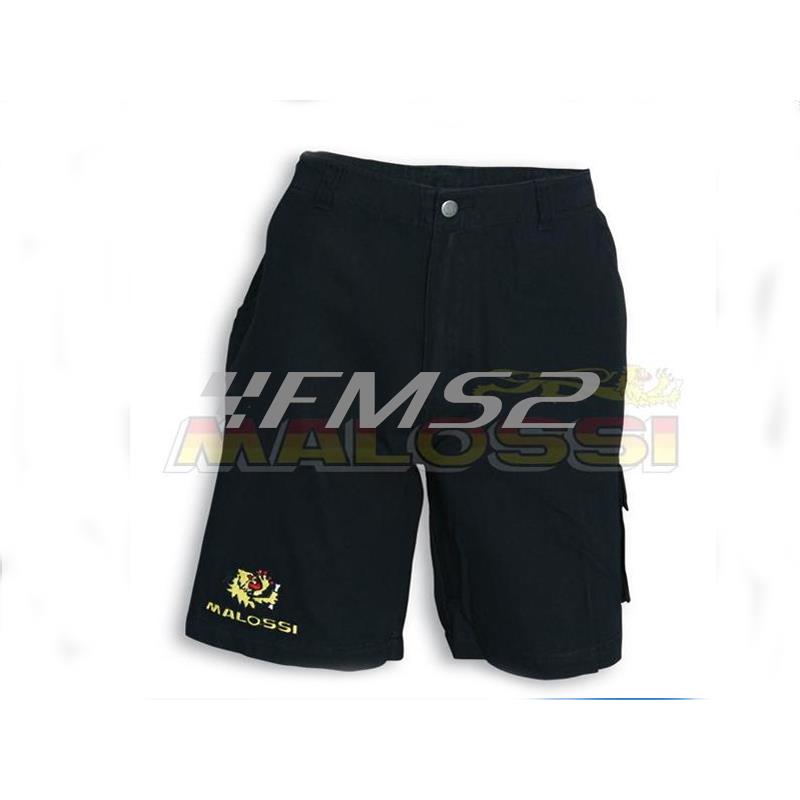 Bermuda Malossi multitasche di colore nero taglia l, ricambio 411127730