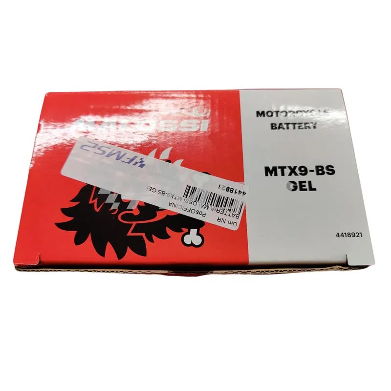4418921 Batteria Malossi modello MTX9-BS sigillata in gel senza manutenzione e già attivata e pronta all'uso