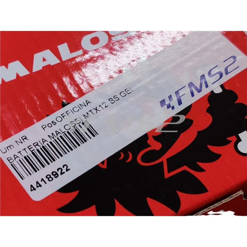 4418922 Batteria Malossi modello MTX12-BS sigillata in gel senza manutenzione e già attivata e pronta all'uso