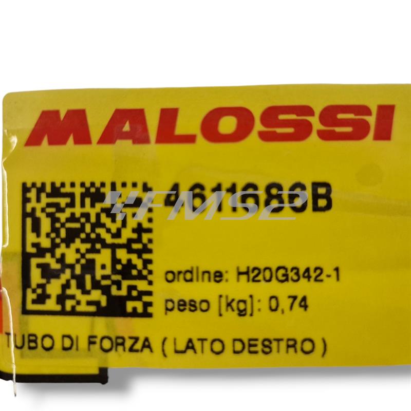 Stelo tubo di forza Malossi lato destro come ricambio delle forcelle Malossi f32s per scooter Gilera Runner 50-125-180, ricambio 4611686B