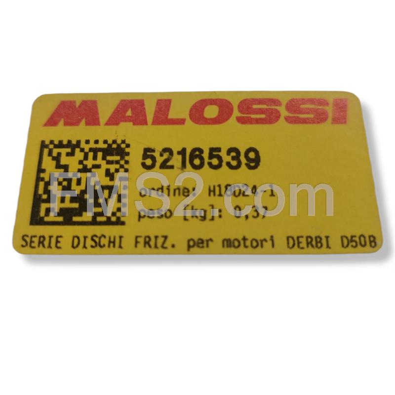 Serie dischi frizione Malossi racing per motori Derbi EBS050, EBD050, D50B0 e D50B1 completo di molle rinforzate, ideale per motori elaborati, ricambio 5216539