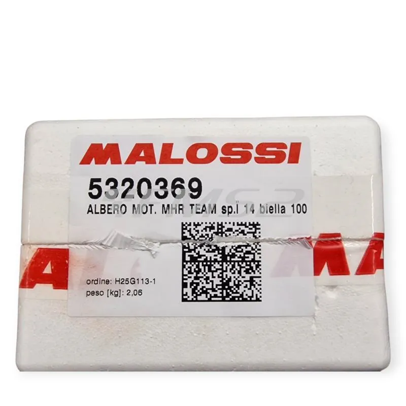 Albero Motore Malossi MHR Team Spinotto 14 Biella 100 mm corsa 47 mm per utilizzo con cilindri Malossi 100 cc – Codice 5320369 – Compatibile Piaggio, Aprilia, Gilera e Derbi scooter