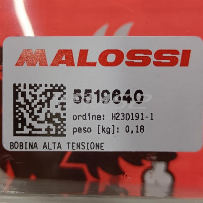 Bobina alta tensione Malossi new model per accensioni a rotore scooter e centraline Malossi Scooter e maxi scooter, ricambio 5519640