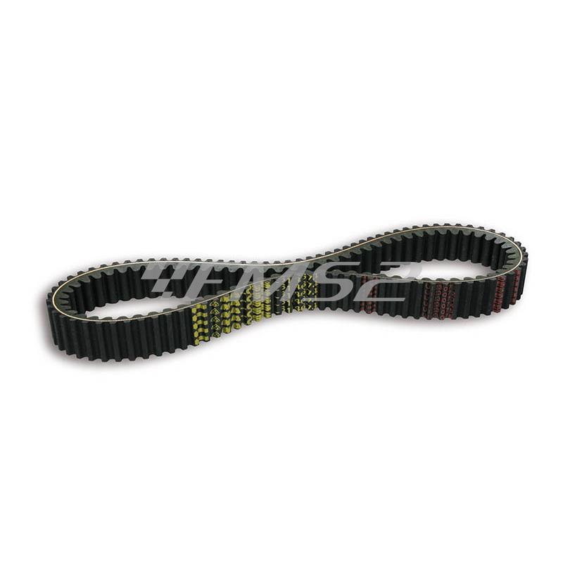 Cinghia di trasmissione Malossi X Kevlar Belt per Yamaha T Max 500 cc (dimensione 32,2x14,9x892 mm, angolo 28 gradi), ricambio 6114674