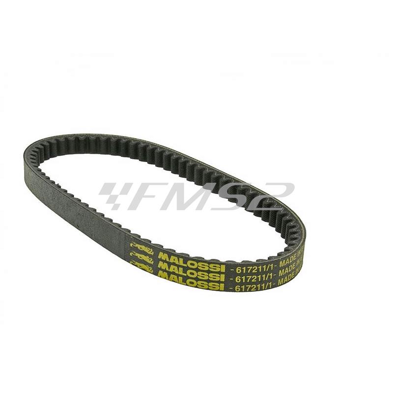 Cinghia di trasmissione kevlar belt Malossi per scooter Honda, Kymco, Sym 50 cc 2 tempi, ricambio 617211