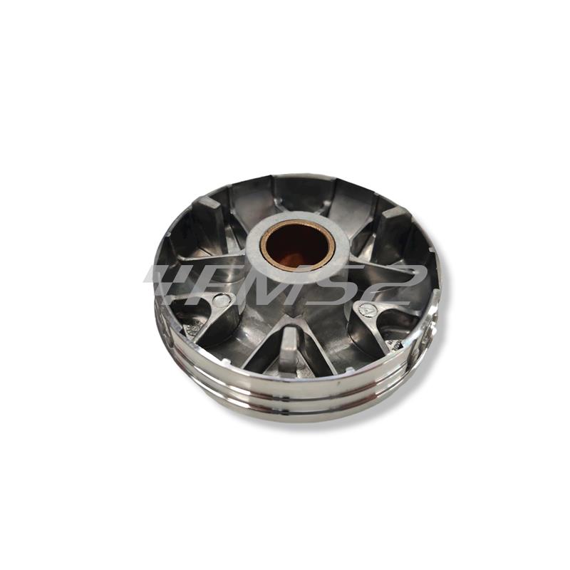 Semipuleggia mobile Malossi per variatore multivar 2000 con rulli da 19 x 15,5 mm con motore Piaggio 50 aria e liquido prodotti dal 2000 in poi, ricambio 619020B