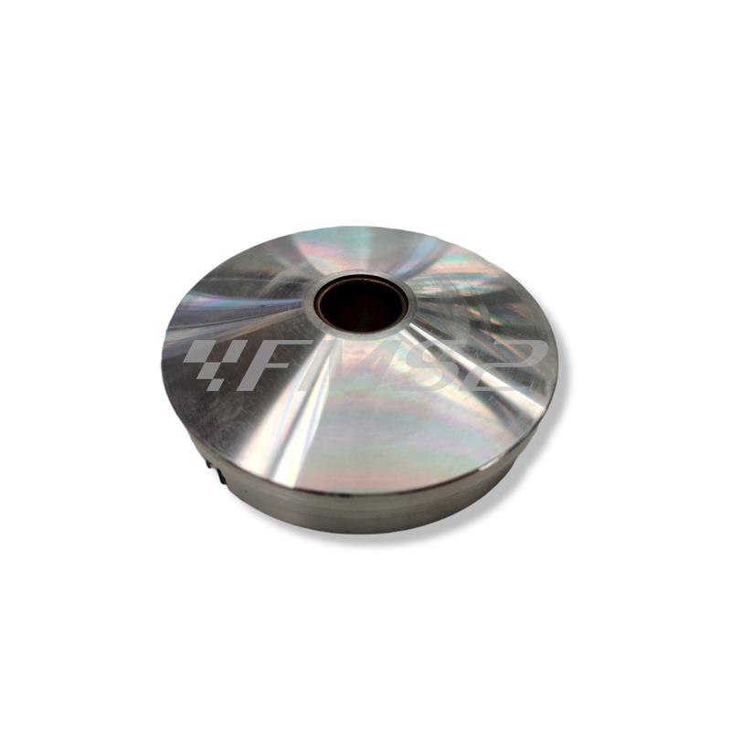 Semipuleggia mobile Malossi per variatore multivar 2000 con rulli da 19 x 15,5 mm con motore Piaggio 50 aria e liquido prodotti dal 2000 in poi, ricambio 619020B