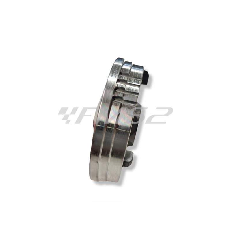 Semipuleggia mobile Malossi per variatore multivar 2000 con rulli da 19 x 15,5 mm con motore Piaggio 50 aria e liquido prodotti dal 2000 in poi, ricambio 619020B