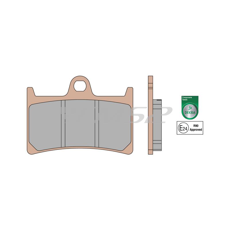 Pastiglie freno Malossi Brake pads MHR Sinterizzate e omologate per maxi scooter Yamaha T-max 500 e 530 cc prodotti dal 2008 in poi, ricambio 6215022